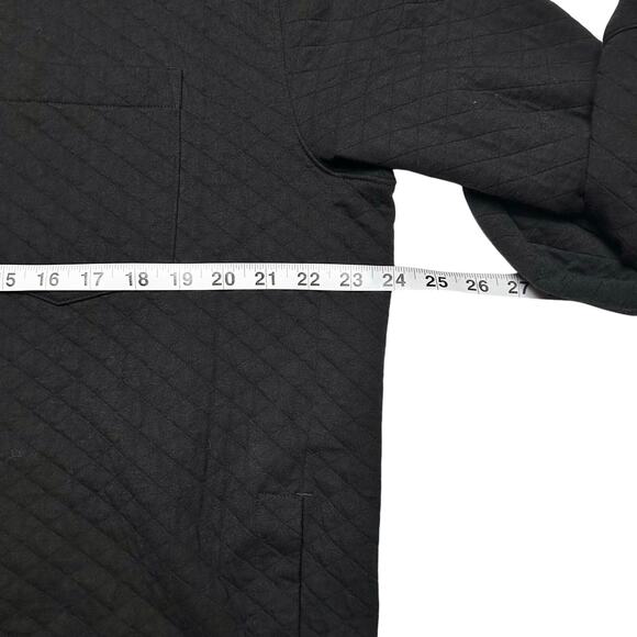 Vince. | Men | Quilted Double Knit Black Button Up Shirt Jacket | Size XL - Picture 5 of 16